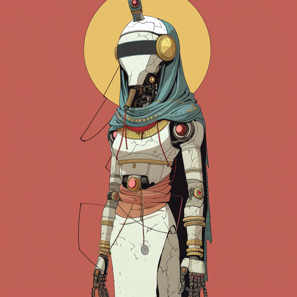 Egyptian God Medjed Robot