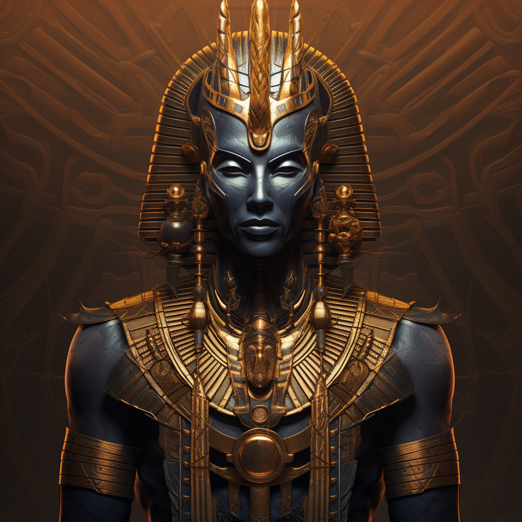 Ancient Egyptian God Osiris Illustration