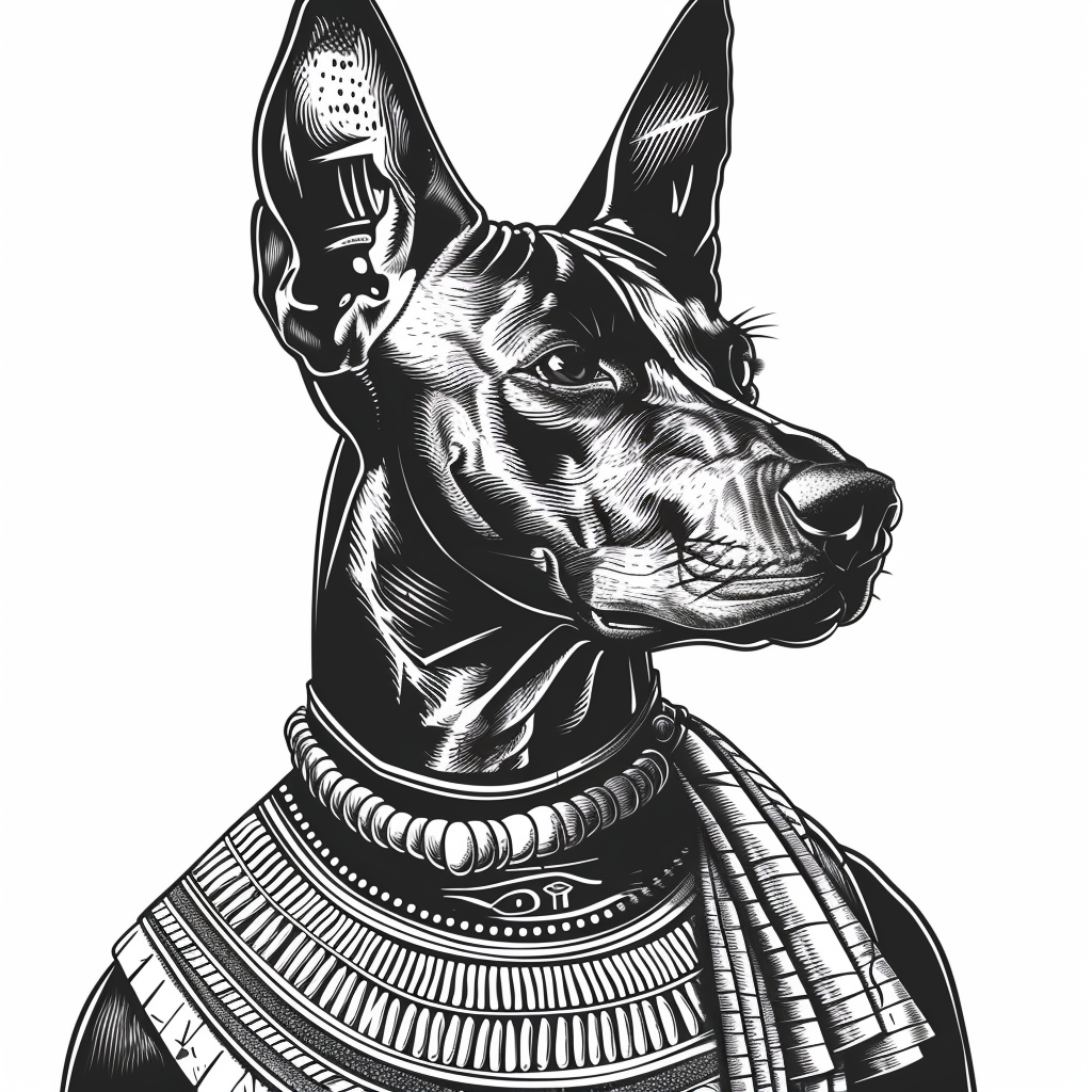 Egyptian Mythology Dog Sticker