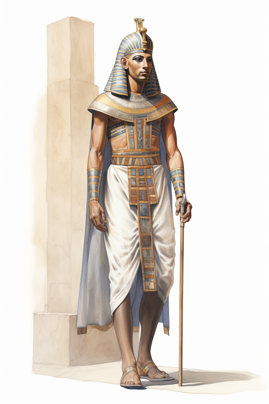 Ancient Egyptian Temple Guard Full Body