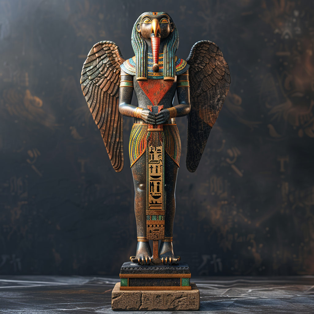 Egyptian Ra Totem Statue Renaissance