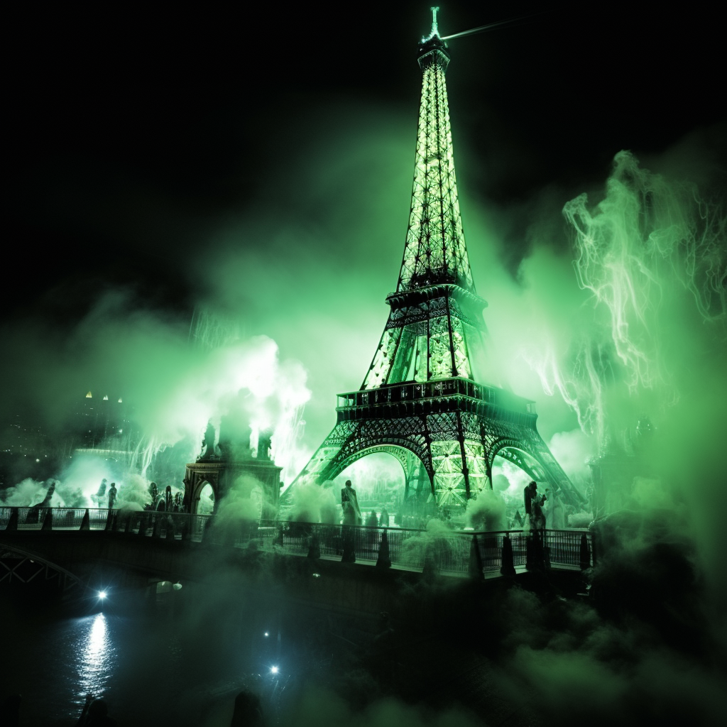 Spooky Halloween Eiffel Tower