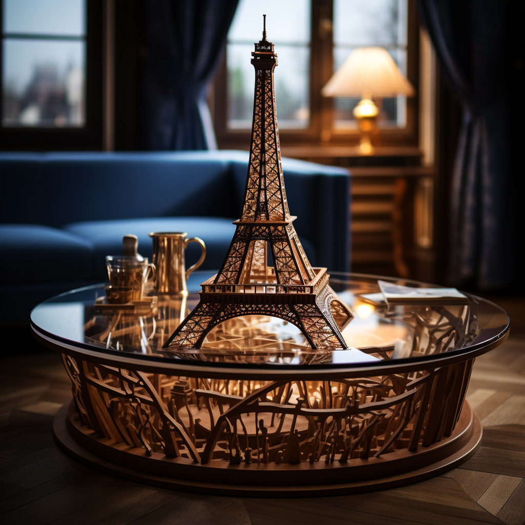 Eiffel Tower-inspired coffee table