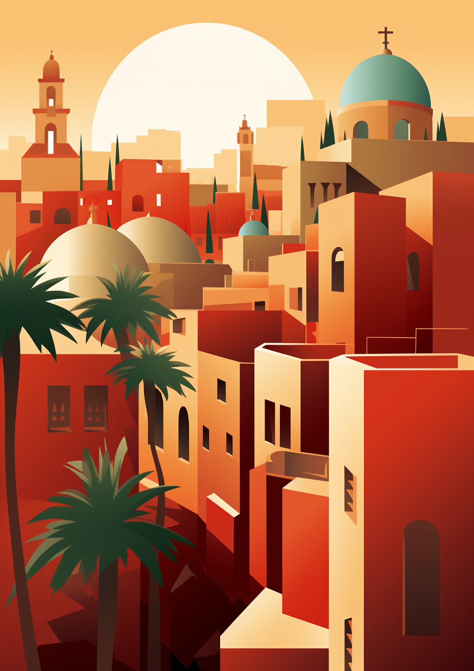 Vibrant Elche Vector Artwork