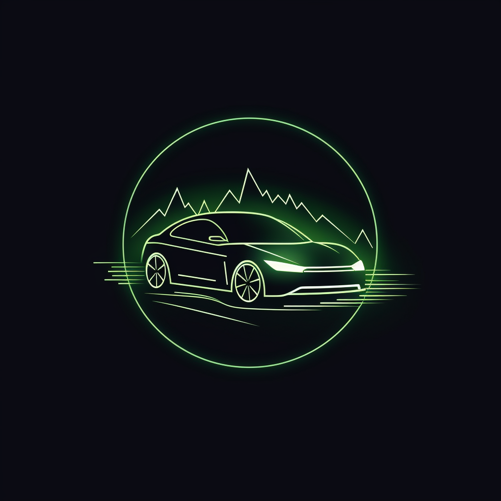 Electric car parts logo illustration