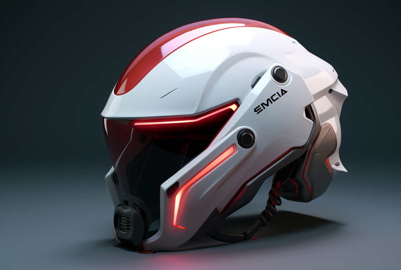 Electric Helmet with Ethereal Lighting