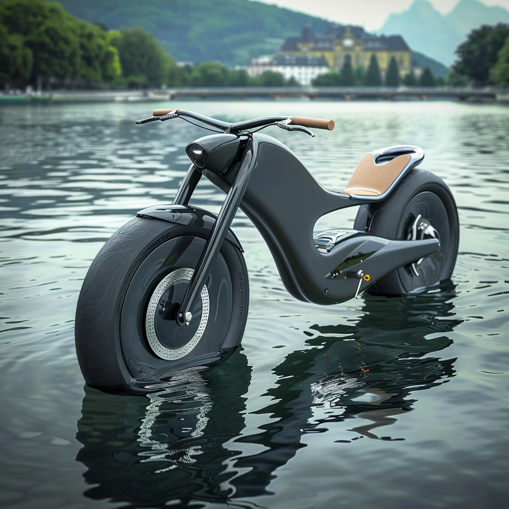 Electric hydrobike modern ride outdoors