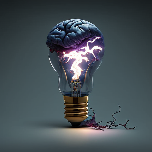 Brain-powered electrifying light bulb