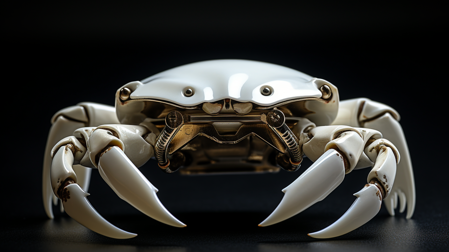 Close-up of cute Japanese crab clamp