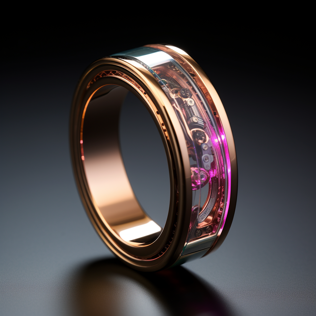 Stylish electronic emission capacity ring