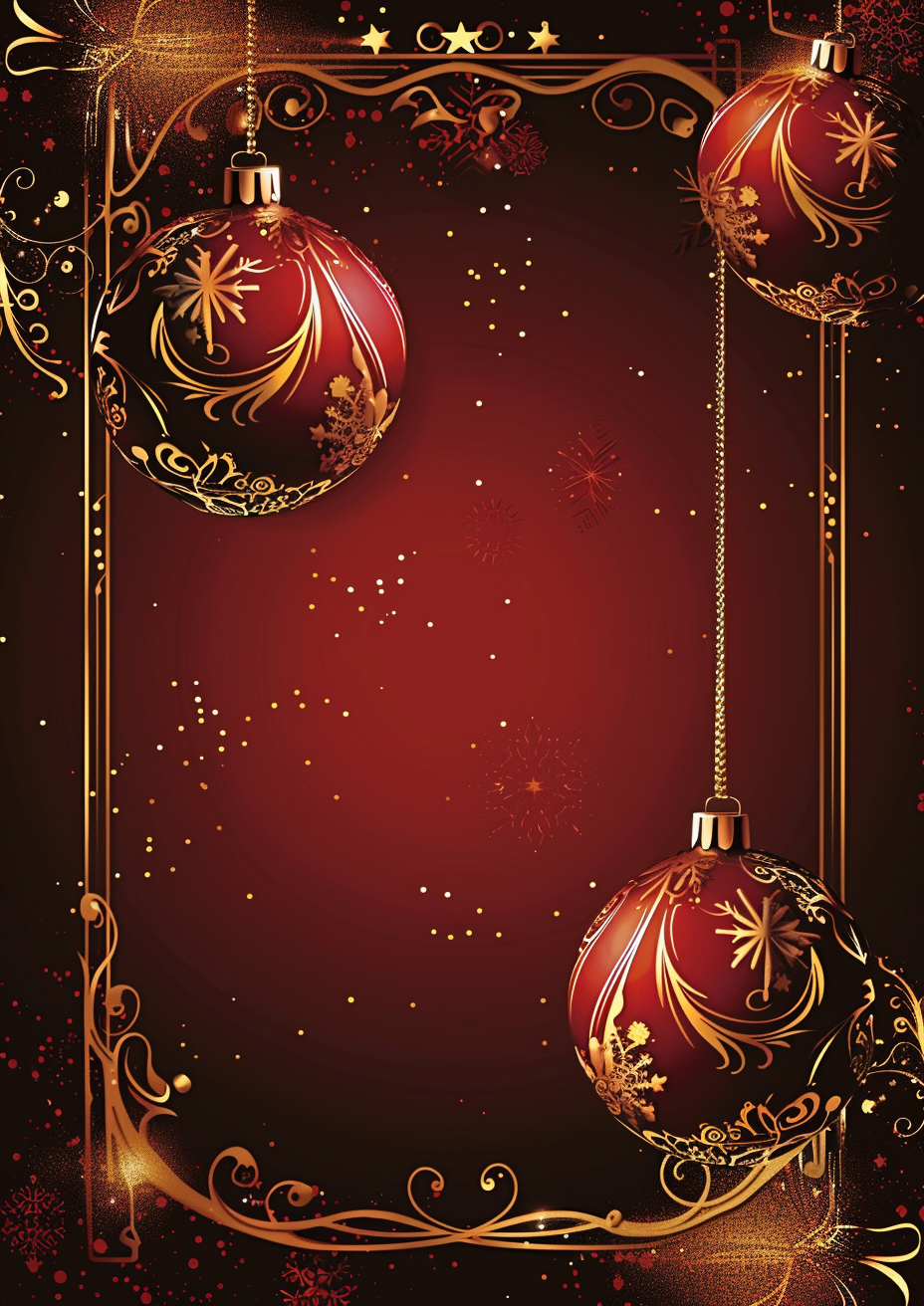 Sleek Christmas Card Frame Vector