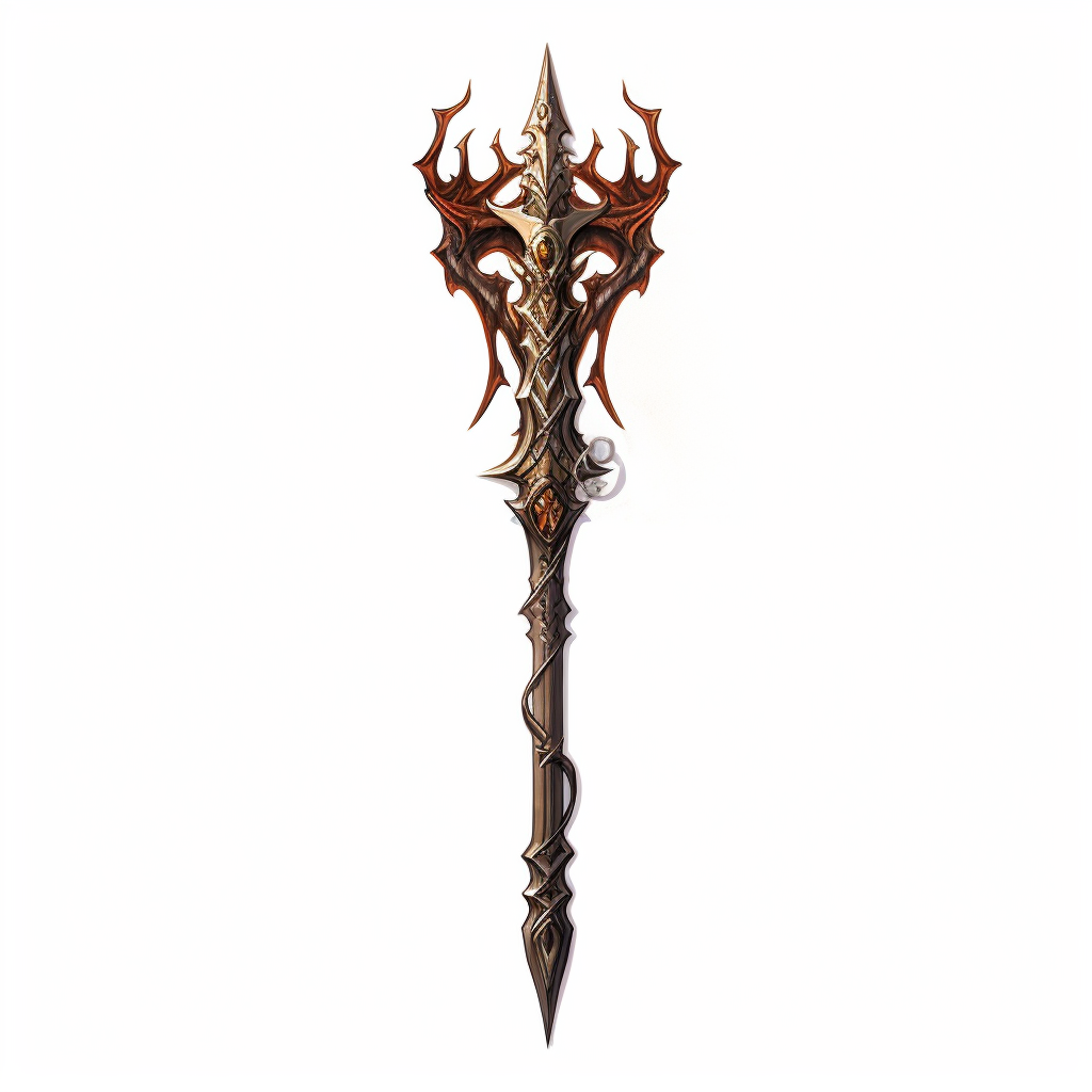 Dragon Lance with Barbed Tip