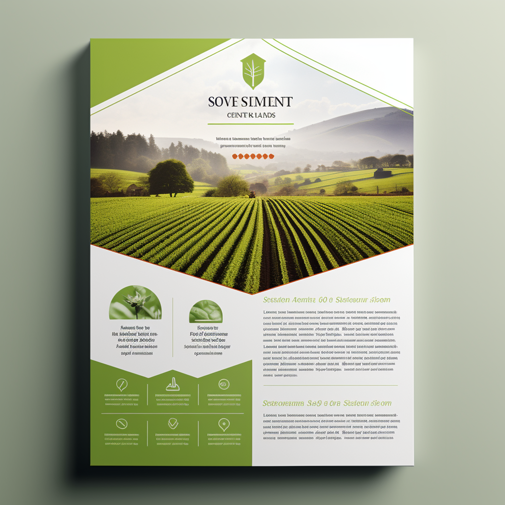 Peaceful farm flyer design