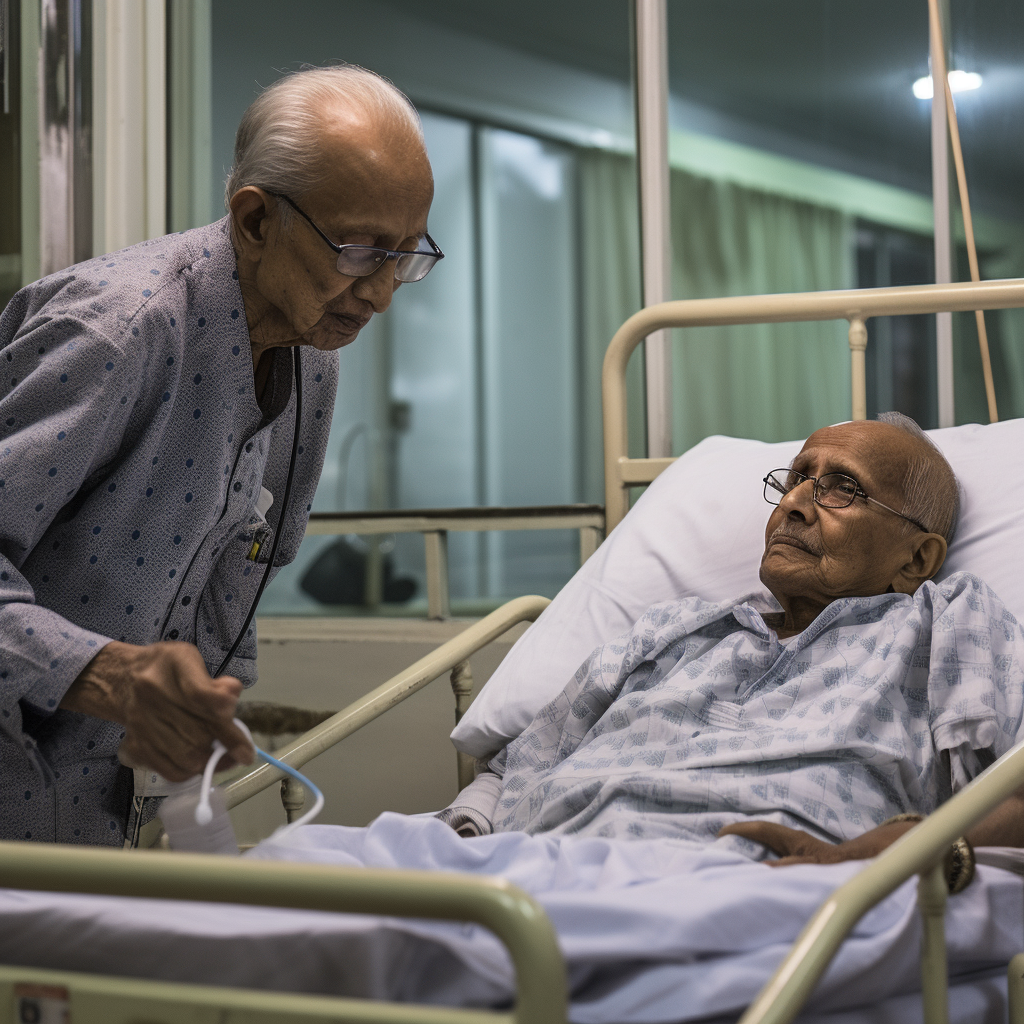 Palliative care for elderly Bangladeshi patient in elegant hospital