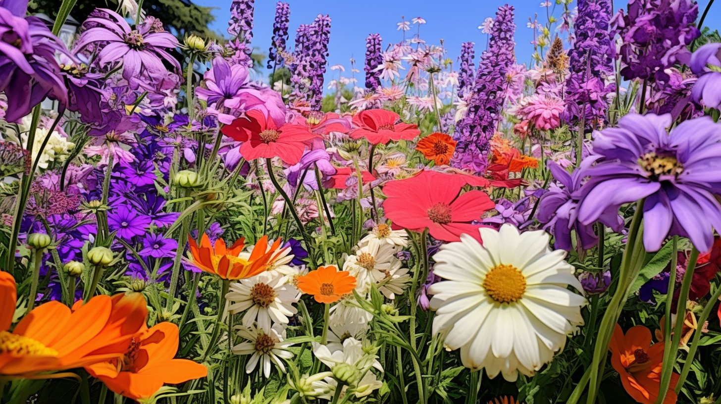 Elegant light-colored watercolor garden flowers