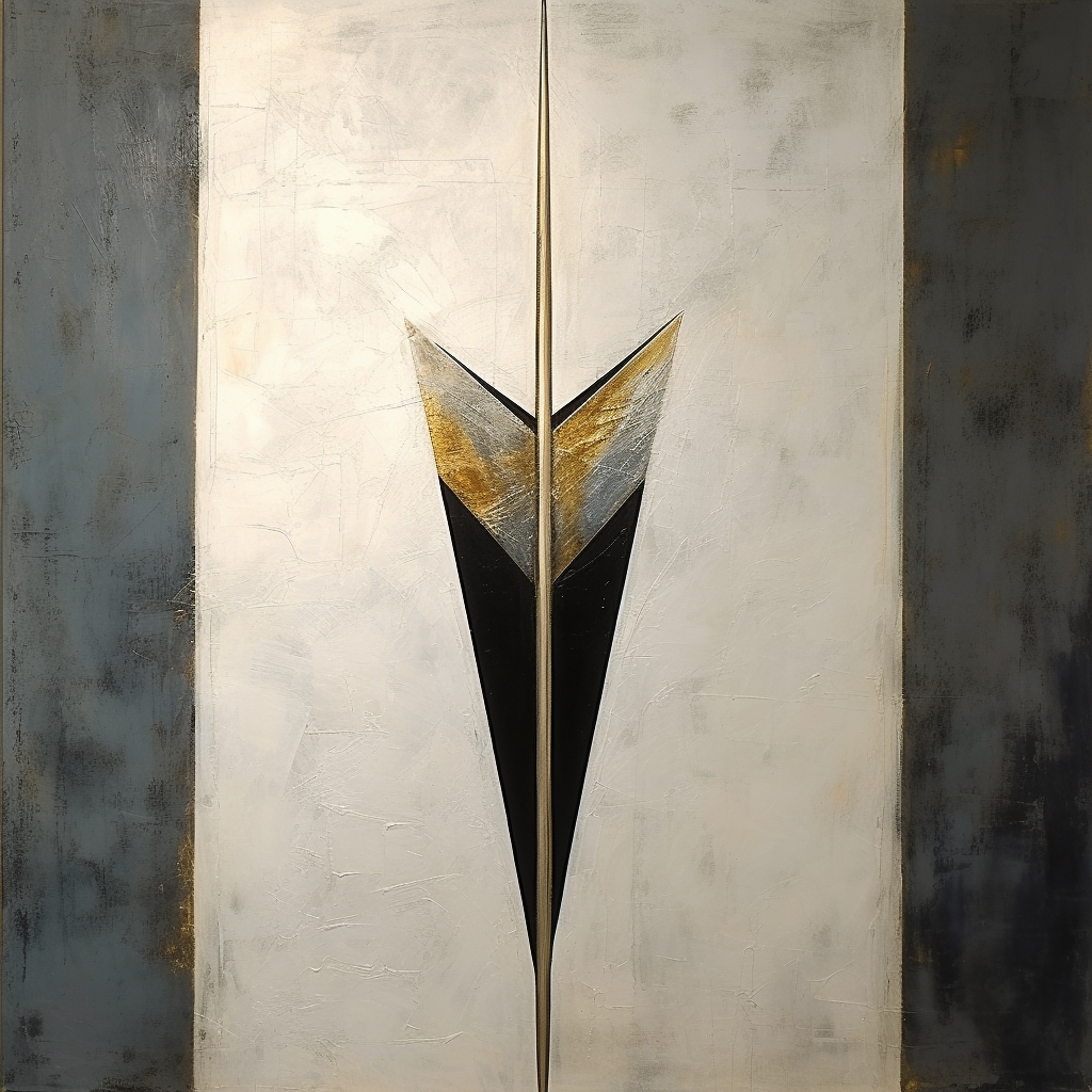 Elegant Geometric Oil Painting