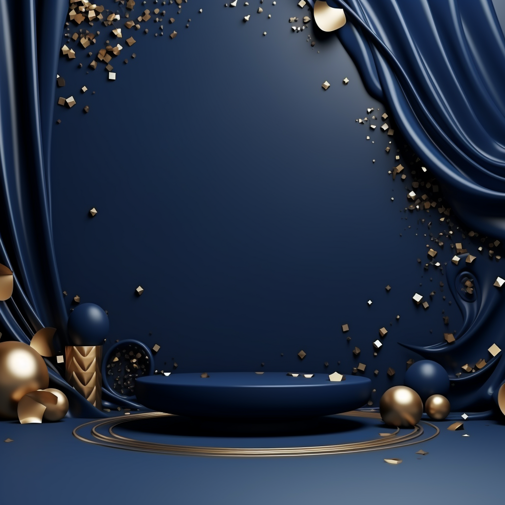 Elegant navy blue prom background