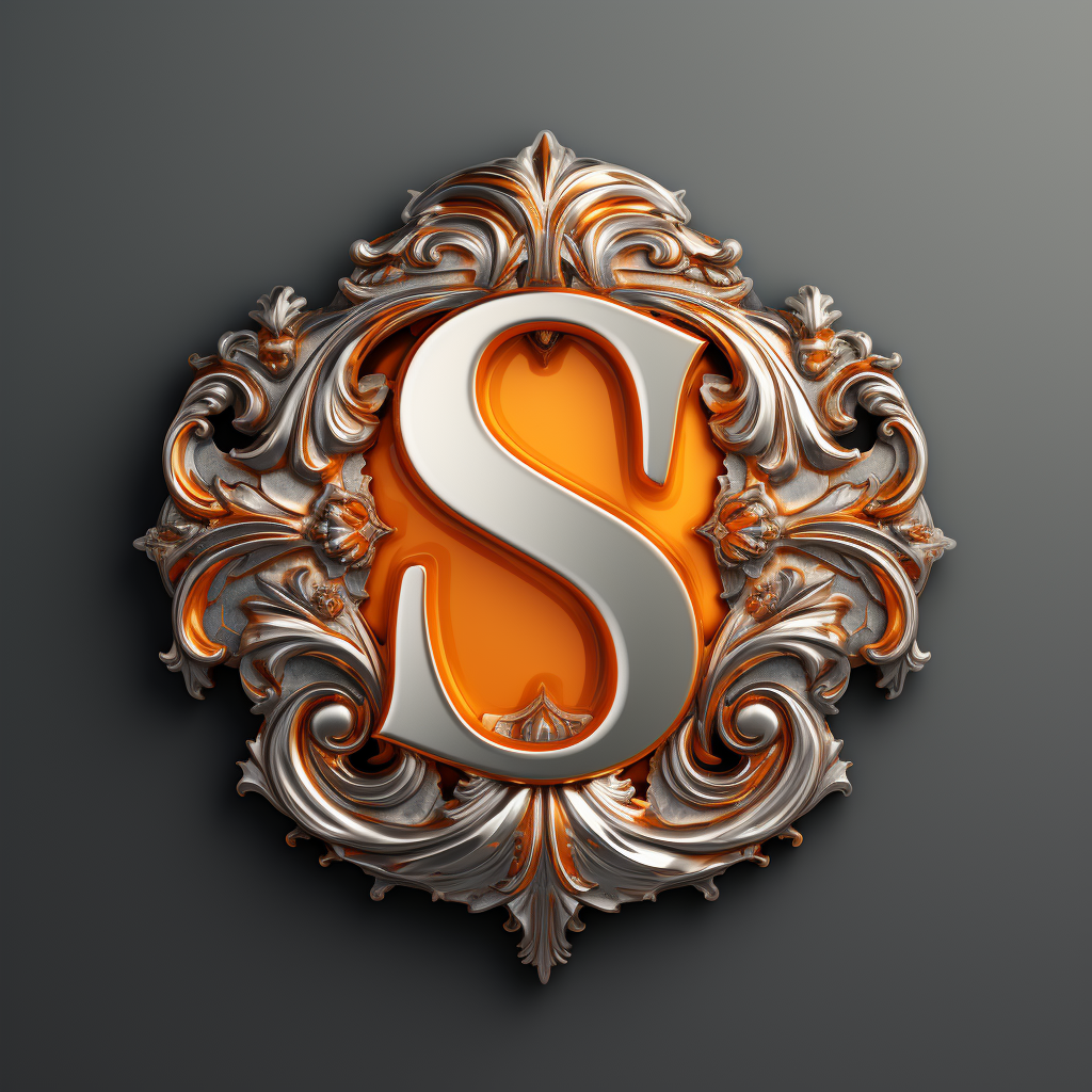 Orange Silver Signature Logo