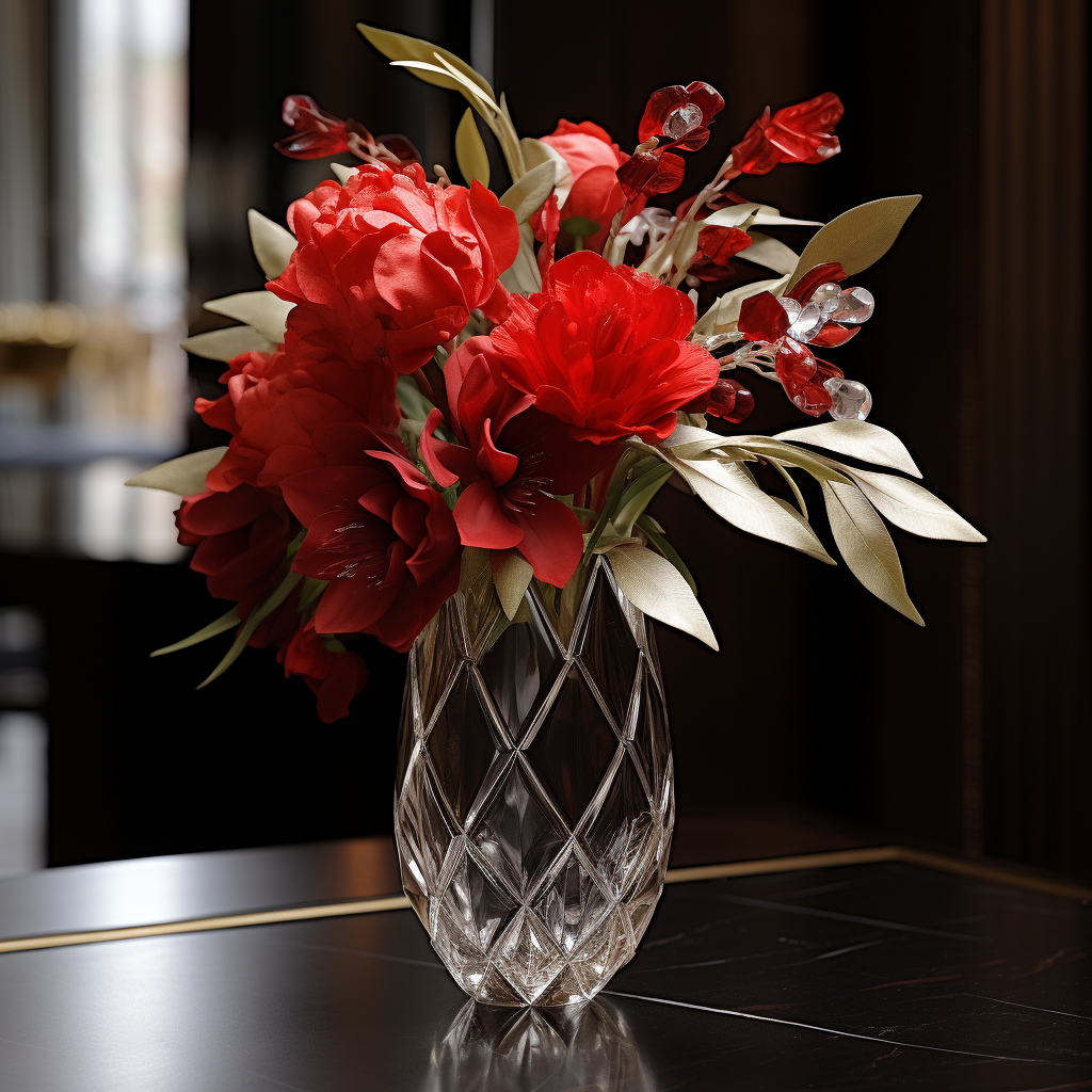 Fresh and Elegant Red Flower Arrangement