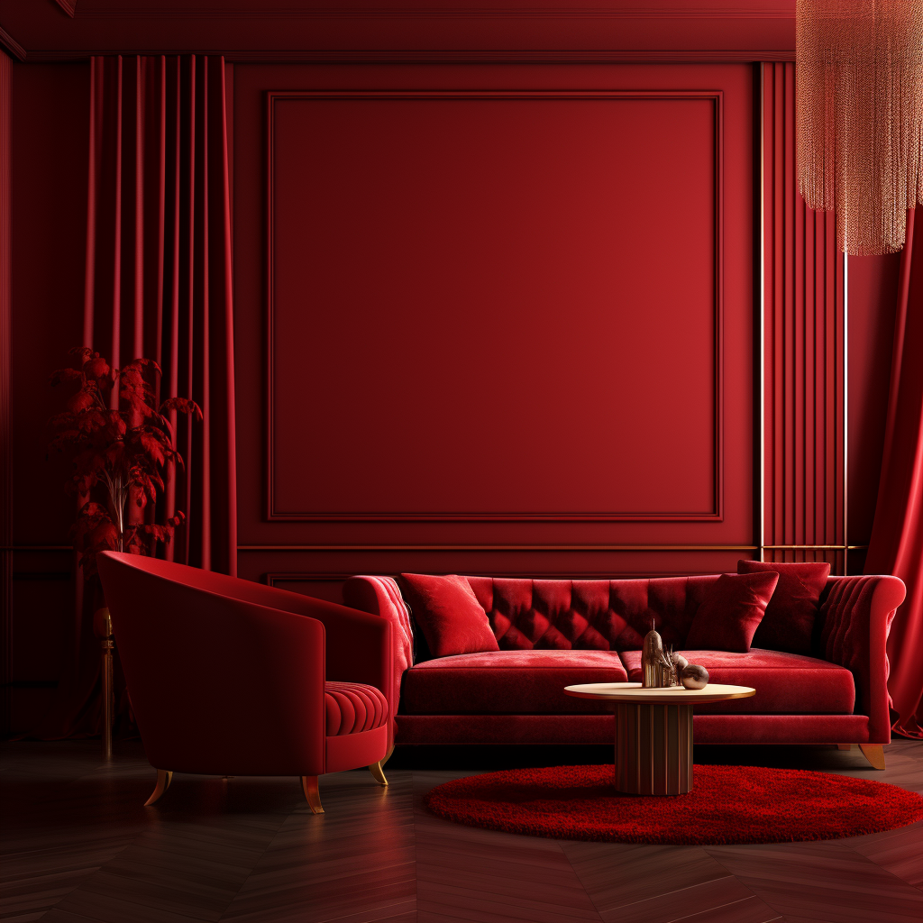 Red gold lounge background