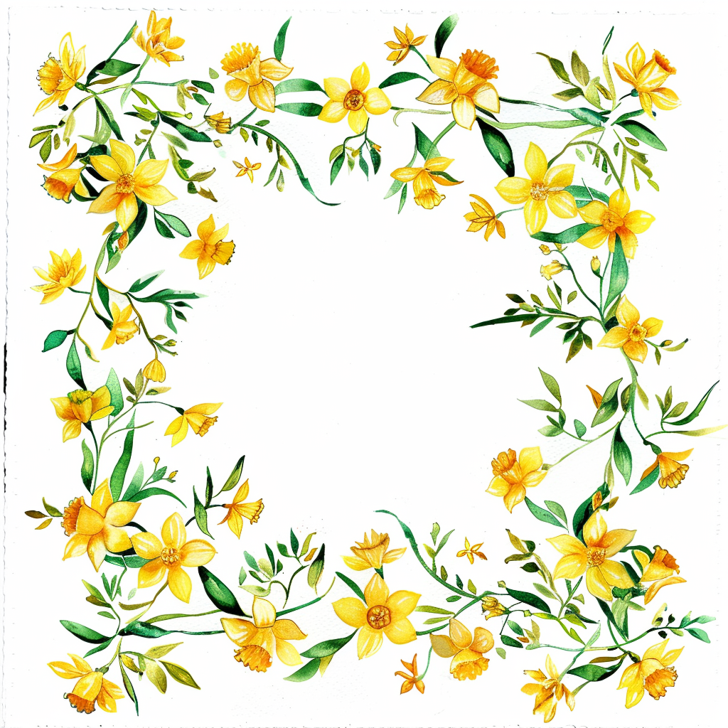 Elegant Daffodil Floral Design