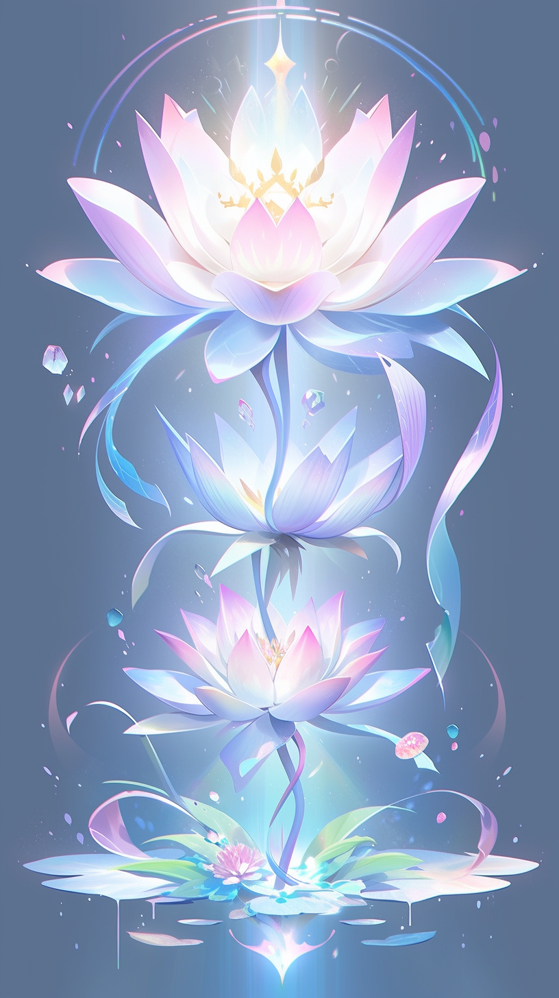 Blossoming lotus wings of talent