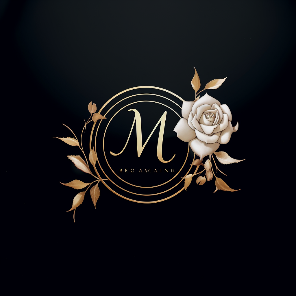 Elegant wedding photography company logo