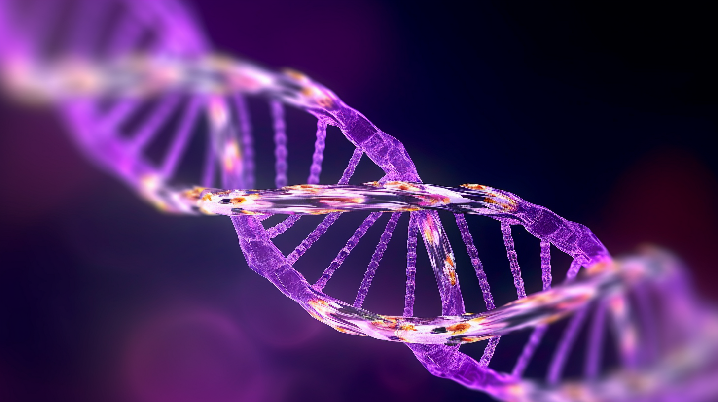 Stylized representation of DNA double helix