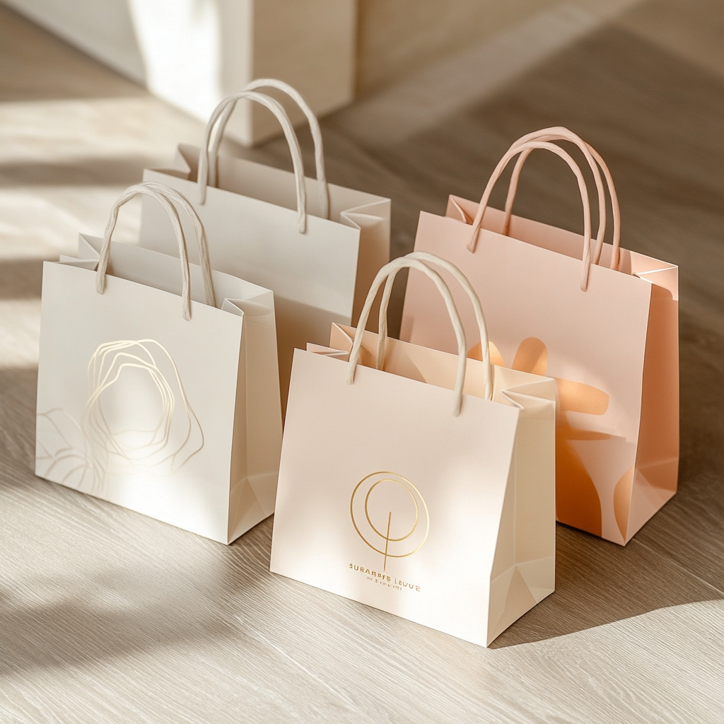 Elegant designer paper bags collection