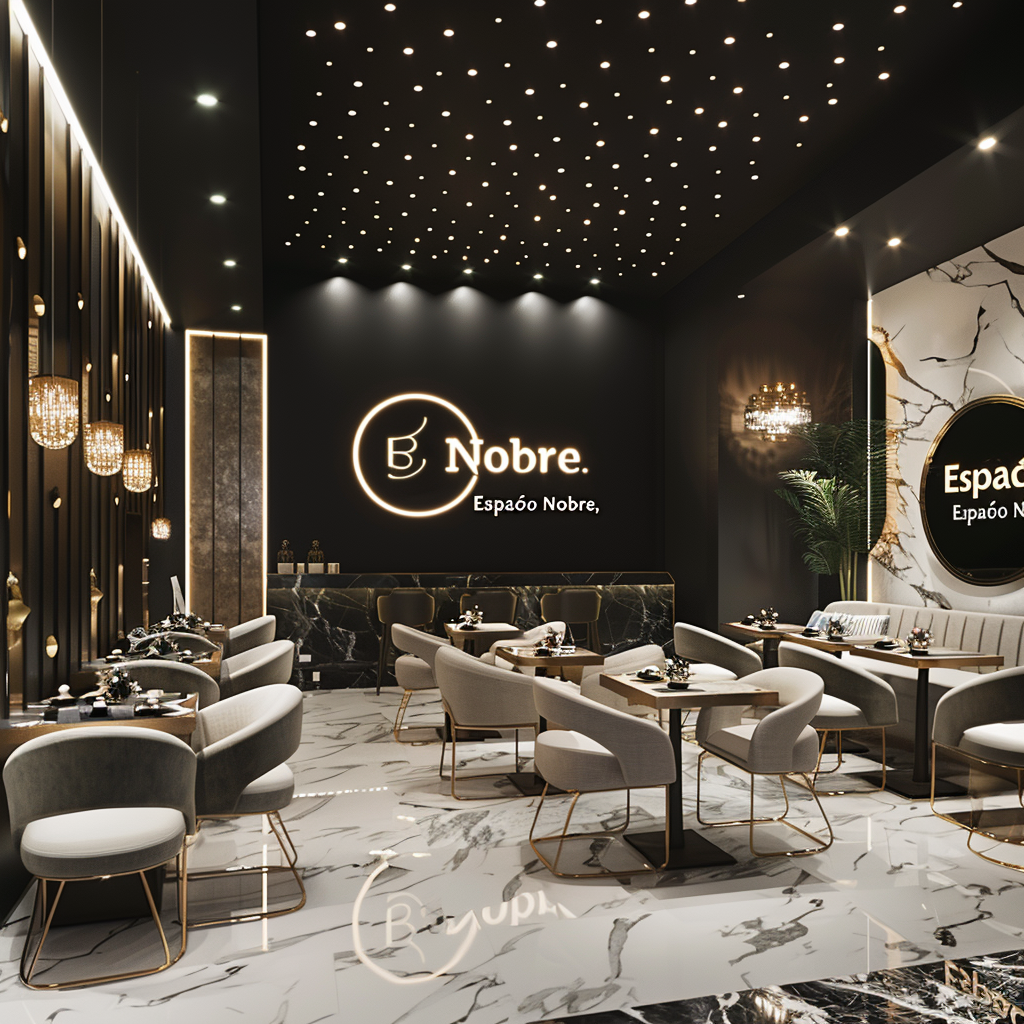 Elegant luxury commercial space logo design