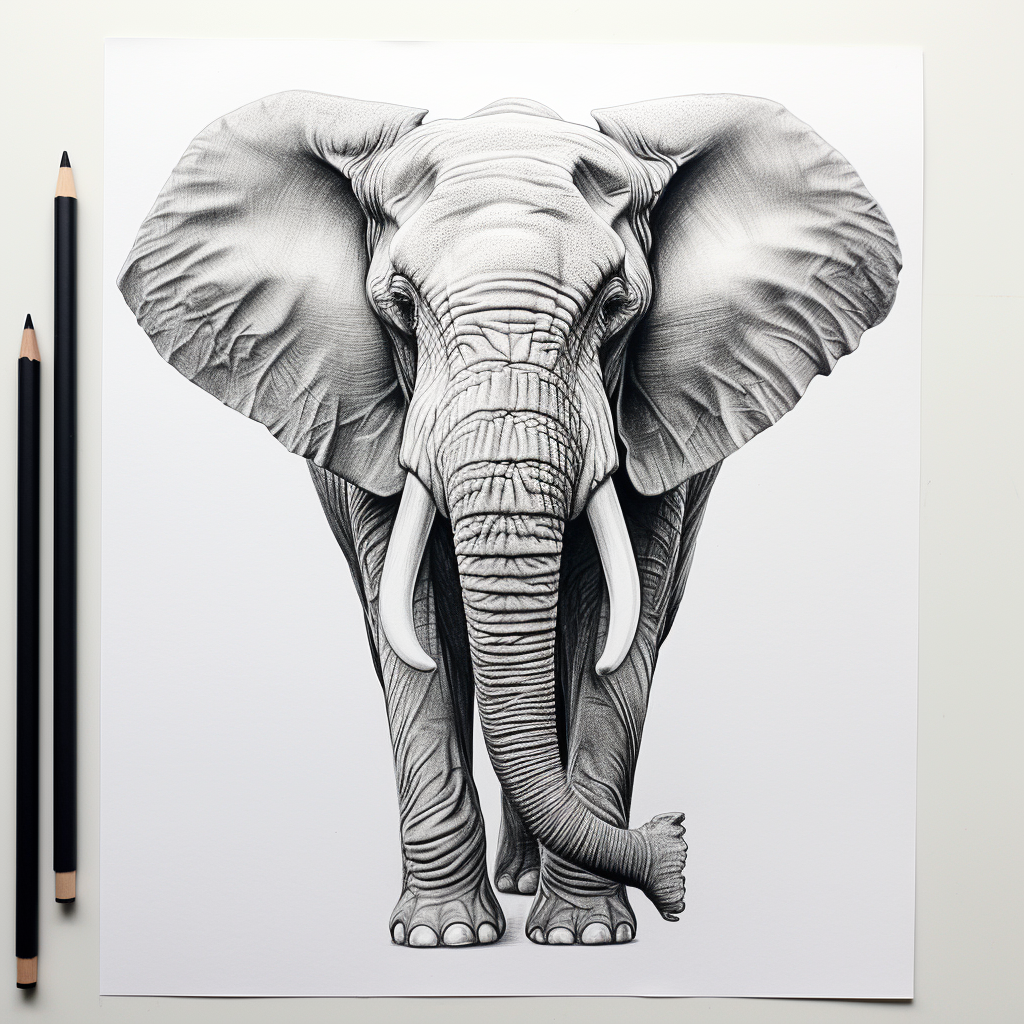 Elephant without trunk, rabbit ears, porcupine body