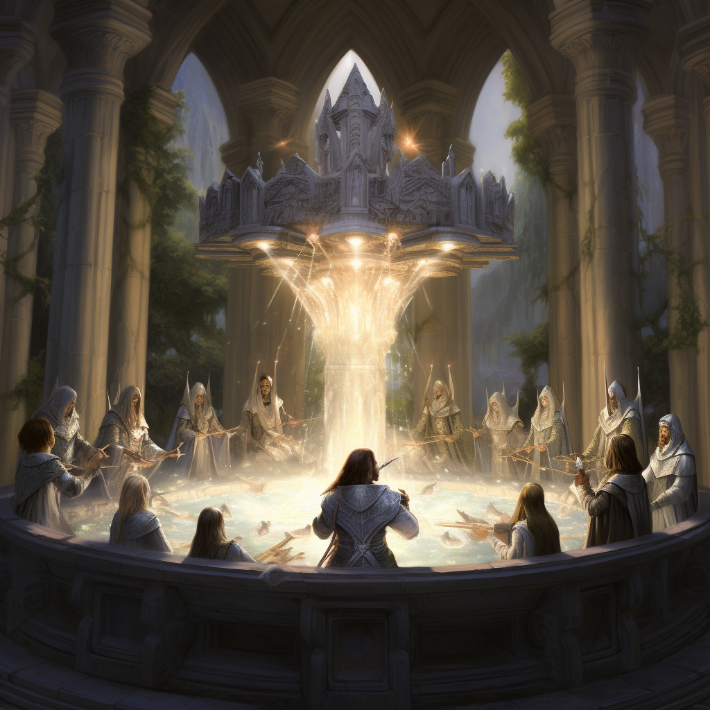 Gathering of Elves in Magical Council