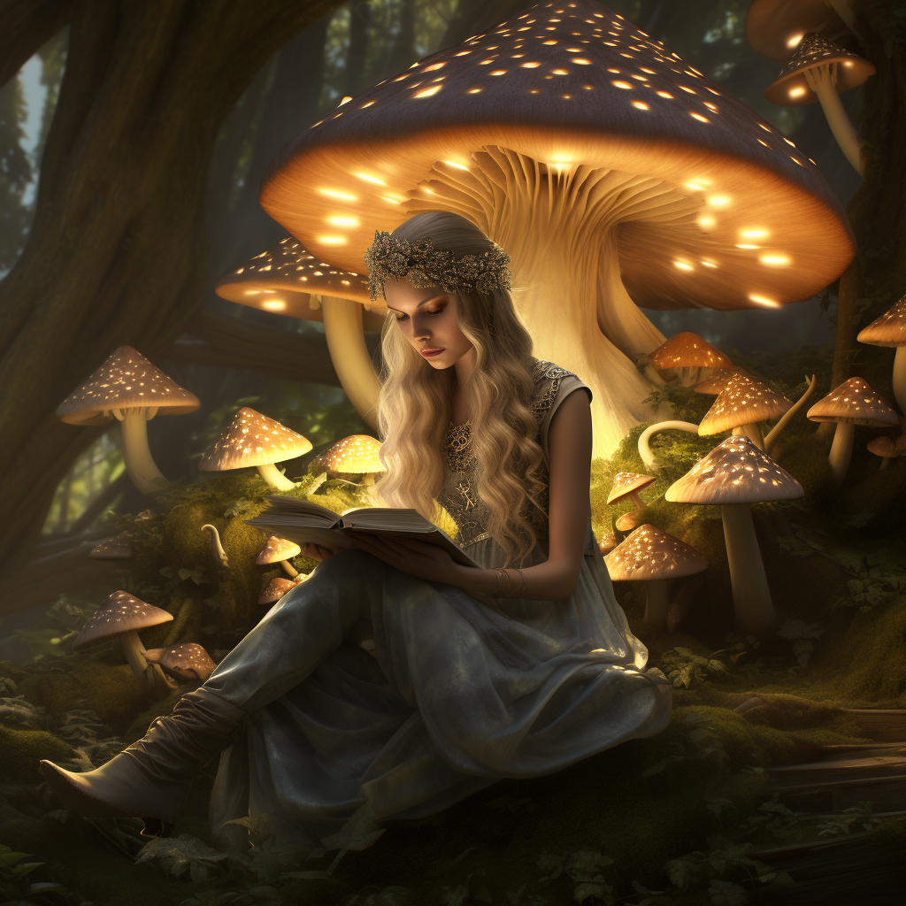 Winged Elf Fairy Reading Book