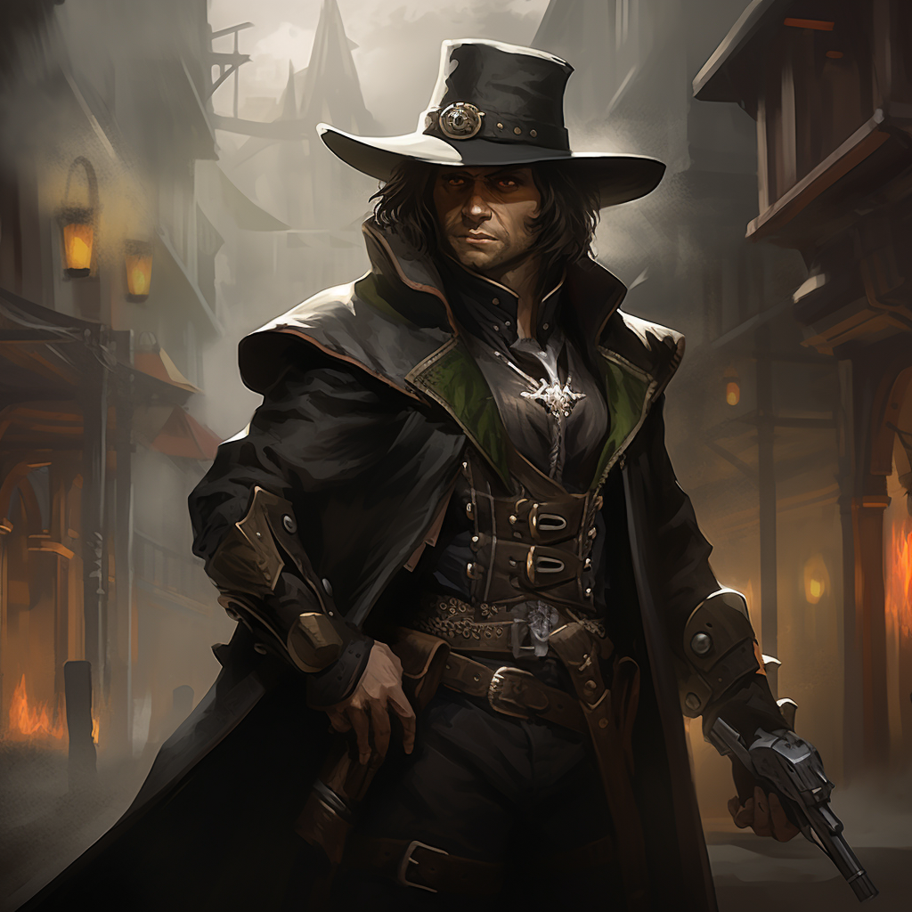 Elf Gunslinger with Hat and Jacket