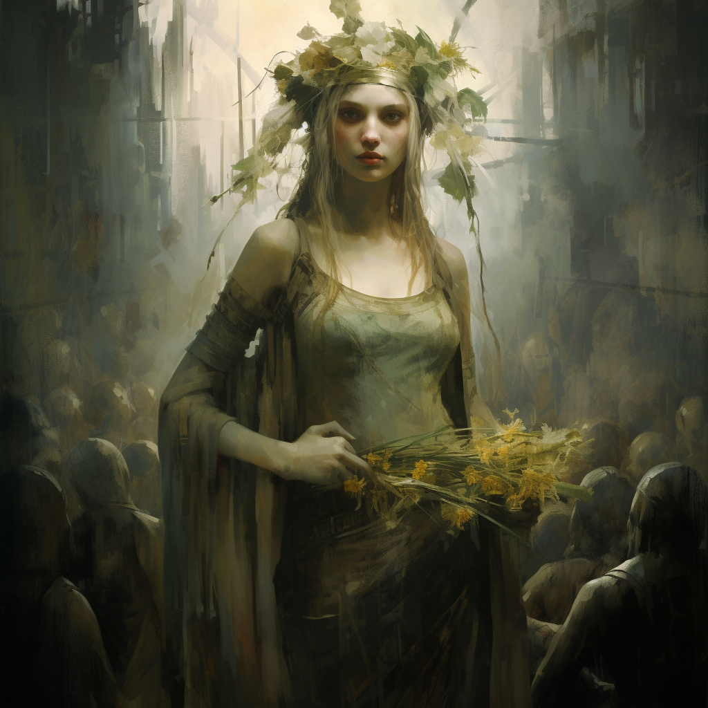 Beautiful Elf Goddess of Life and Harvest