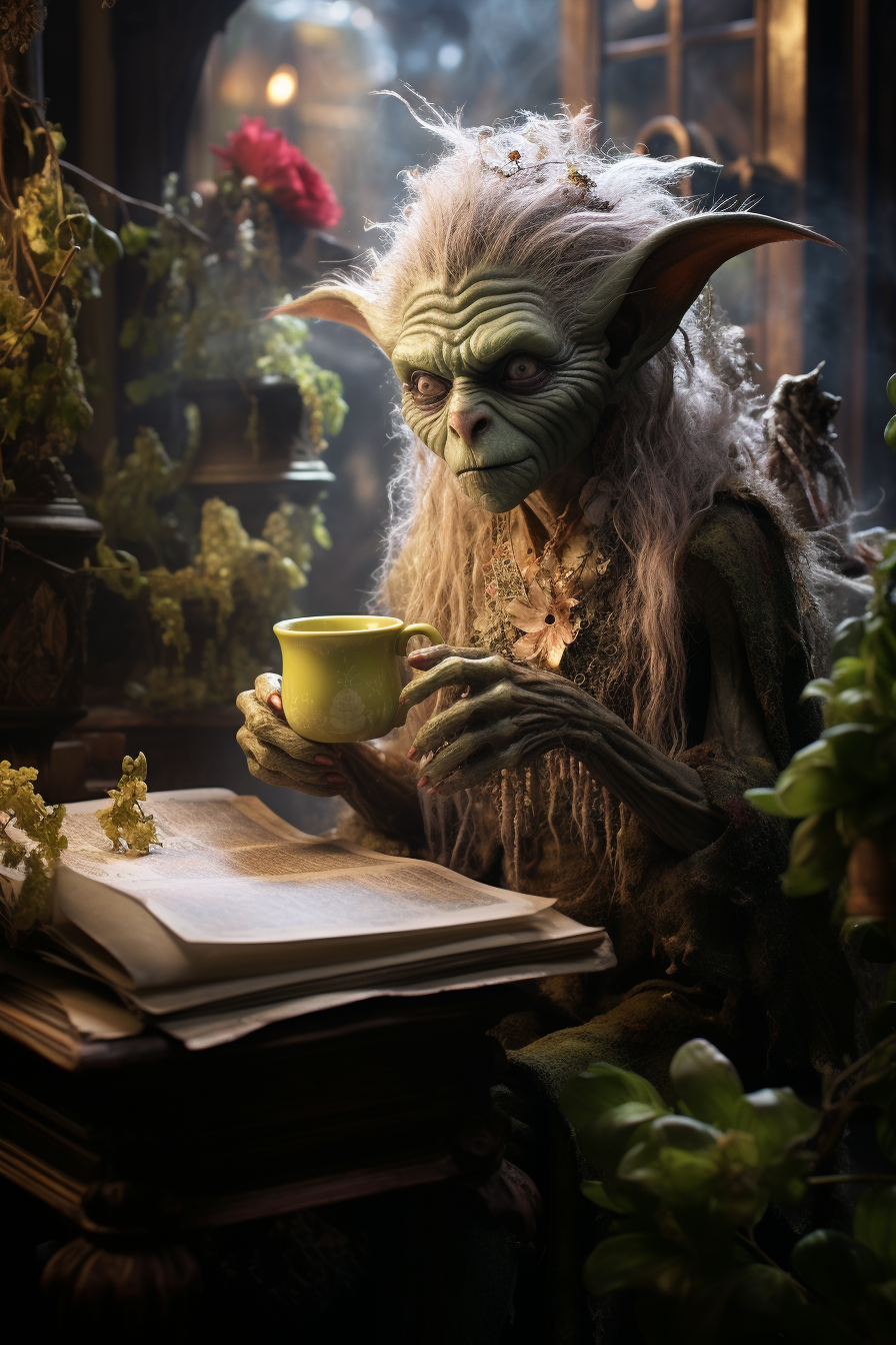 Enchanting brew and book combination