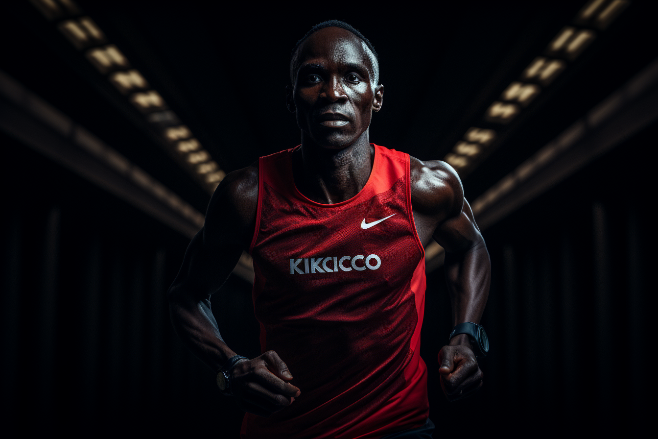 Eliud Kipchoge breaking running record