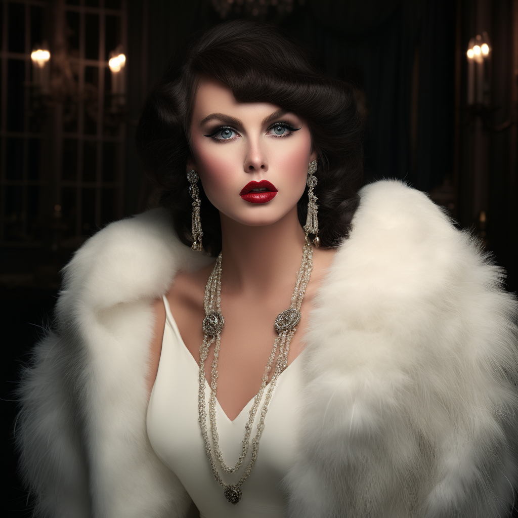 Taylor Swift as Elizabeth Taylor in Vanity Fair