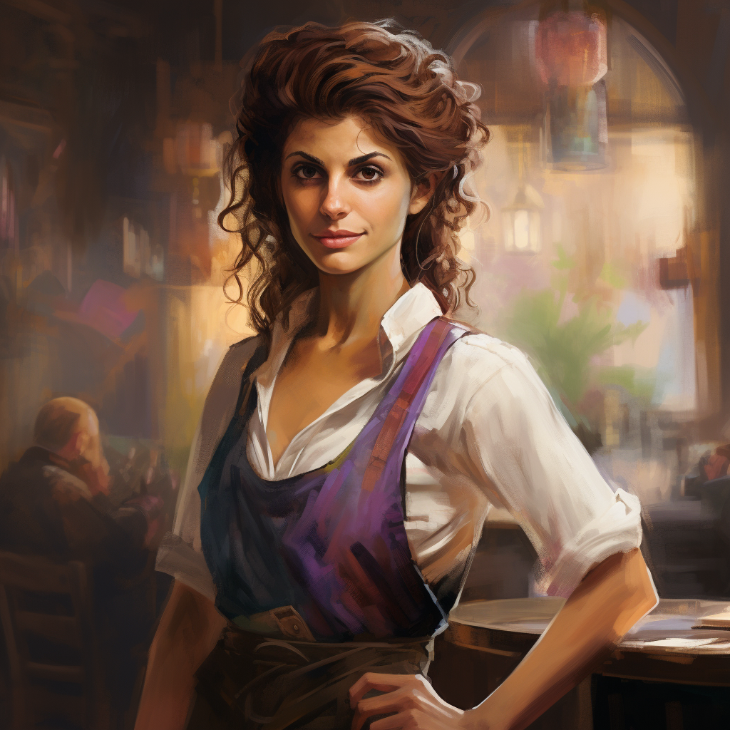 Anorexics Nia Vardalos as tavern waiter