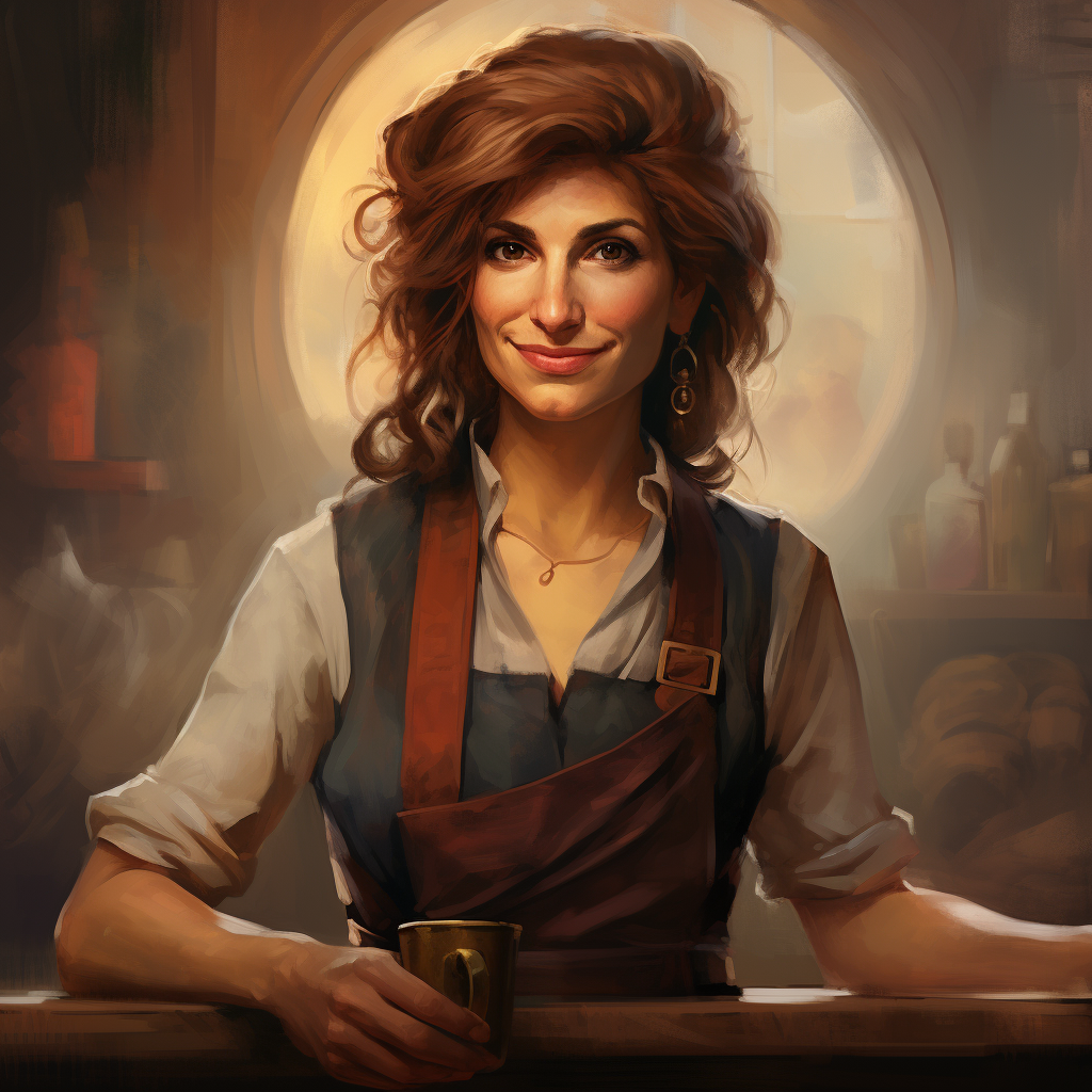 Anorexics Nia Vardalos as a tavern waiter