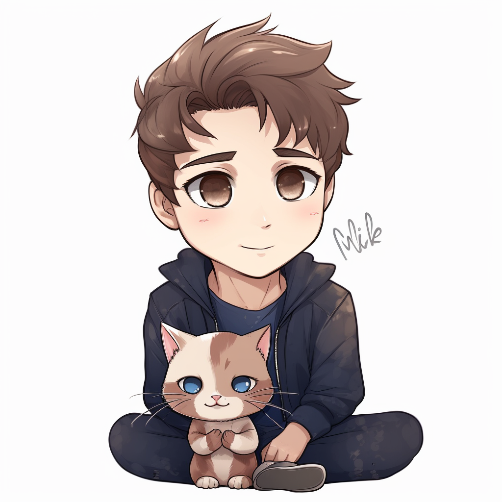 Elon Musk as Cute Anime Character