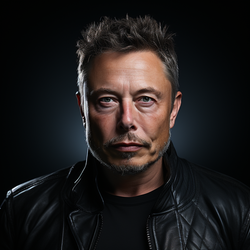 Portrait of Elon Musk by Hasselblad