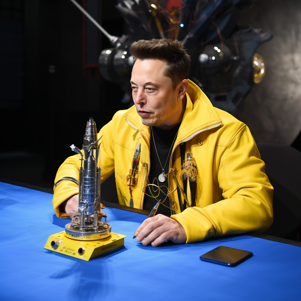 Elon Musk rams dagger into table