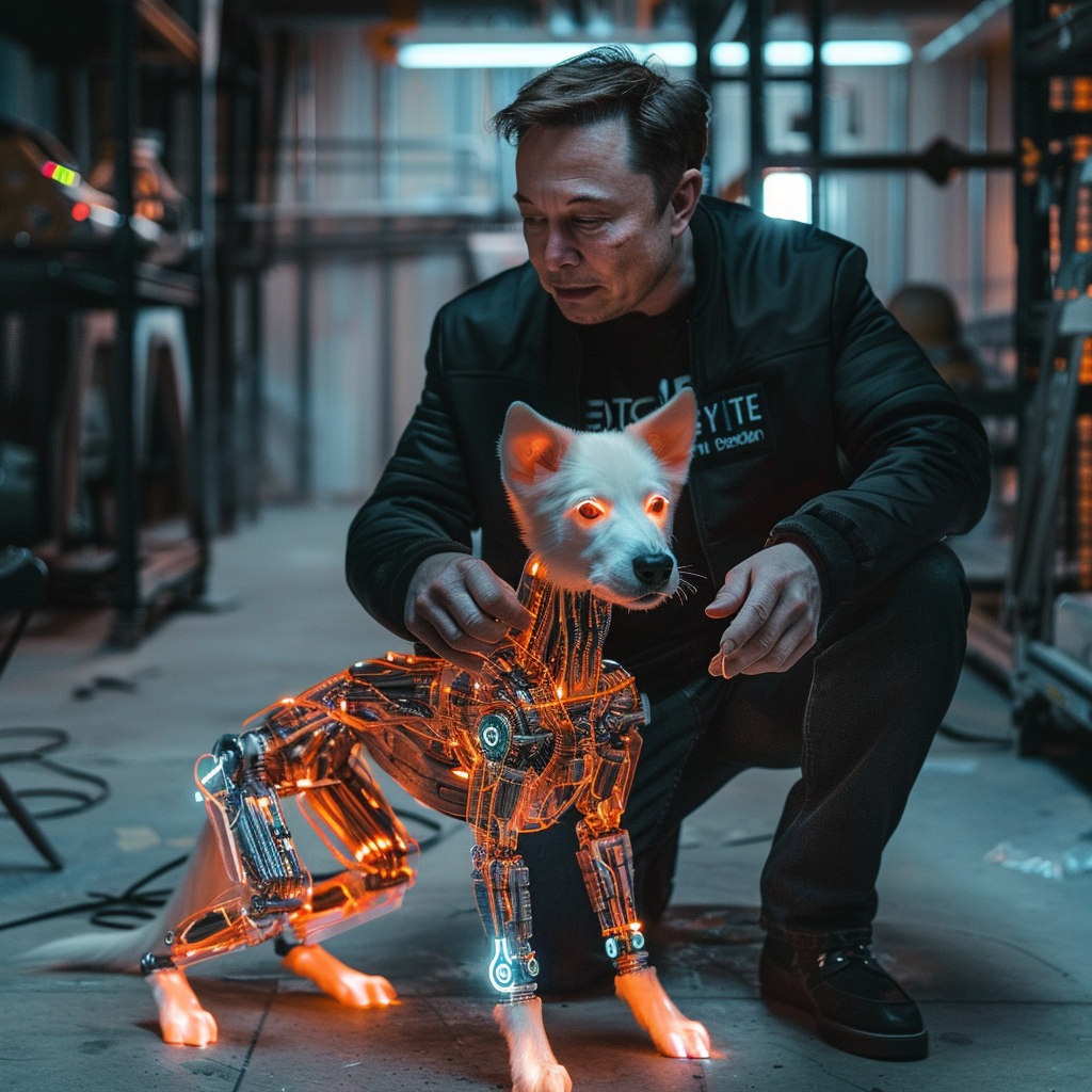 Elon Musk Robotic Dog Fetch