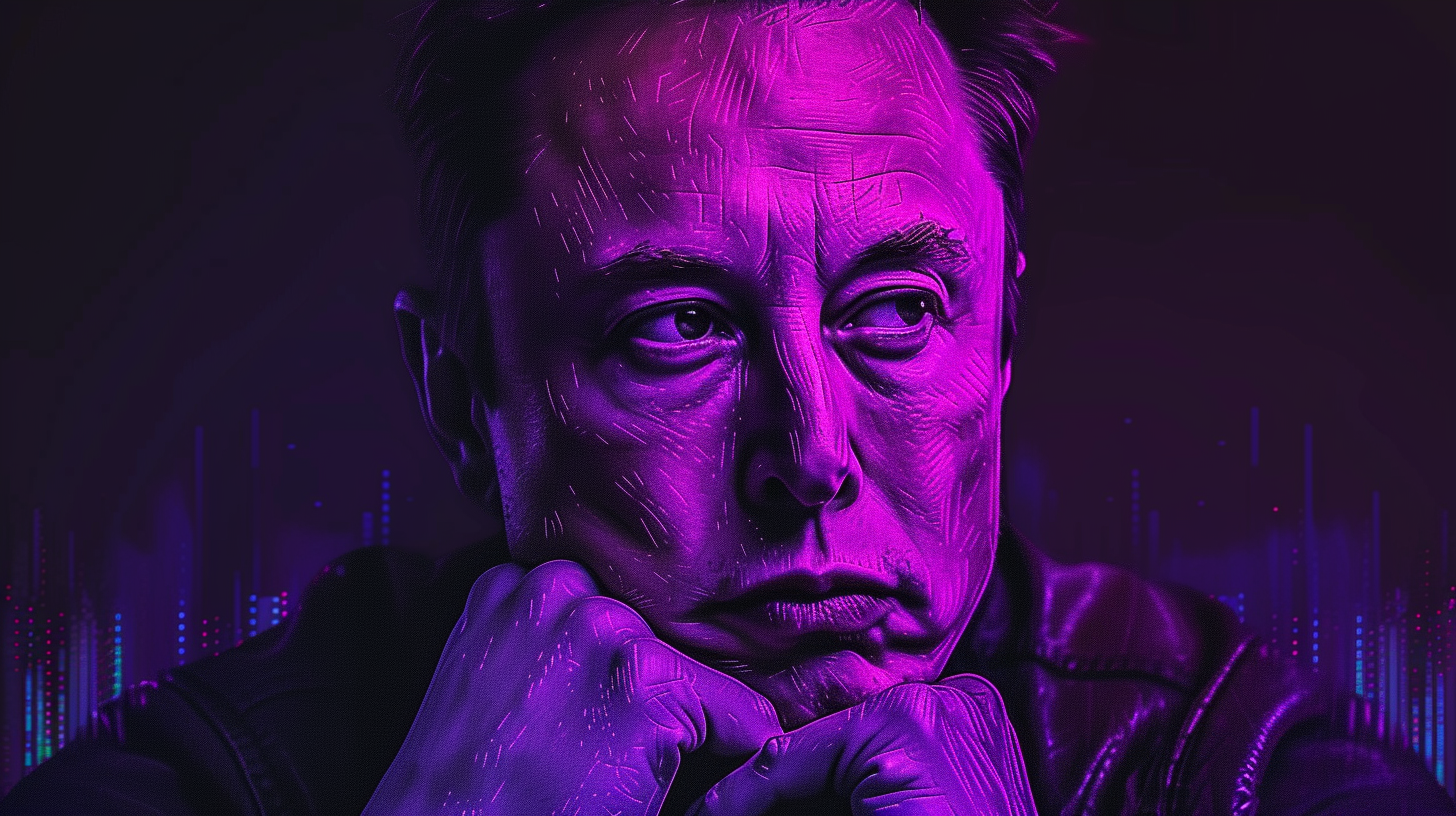 Elon Musk Sony A9 Telepathy Pixel Art