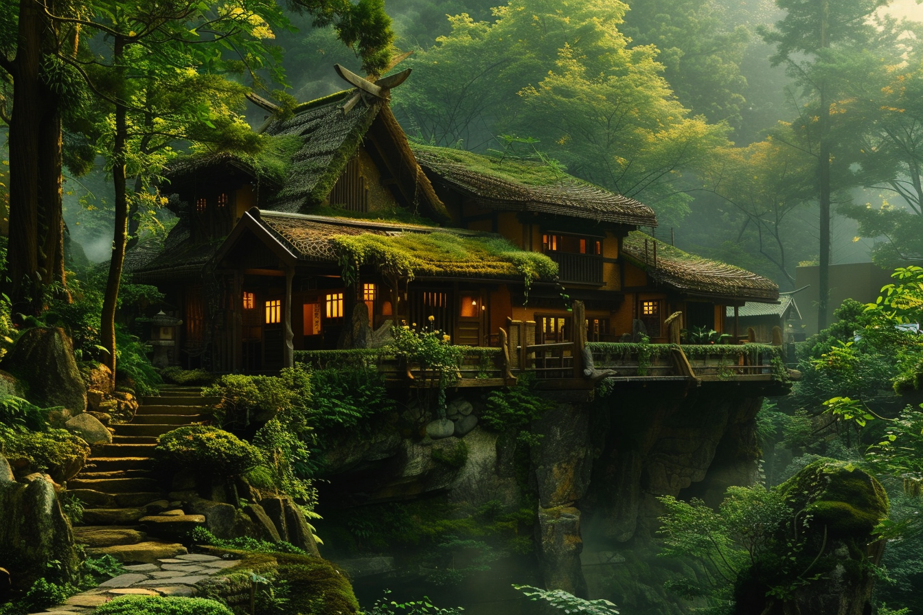 Elven King Japanese House in Feudal Era