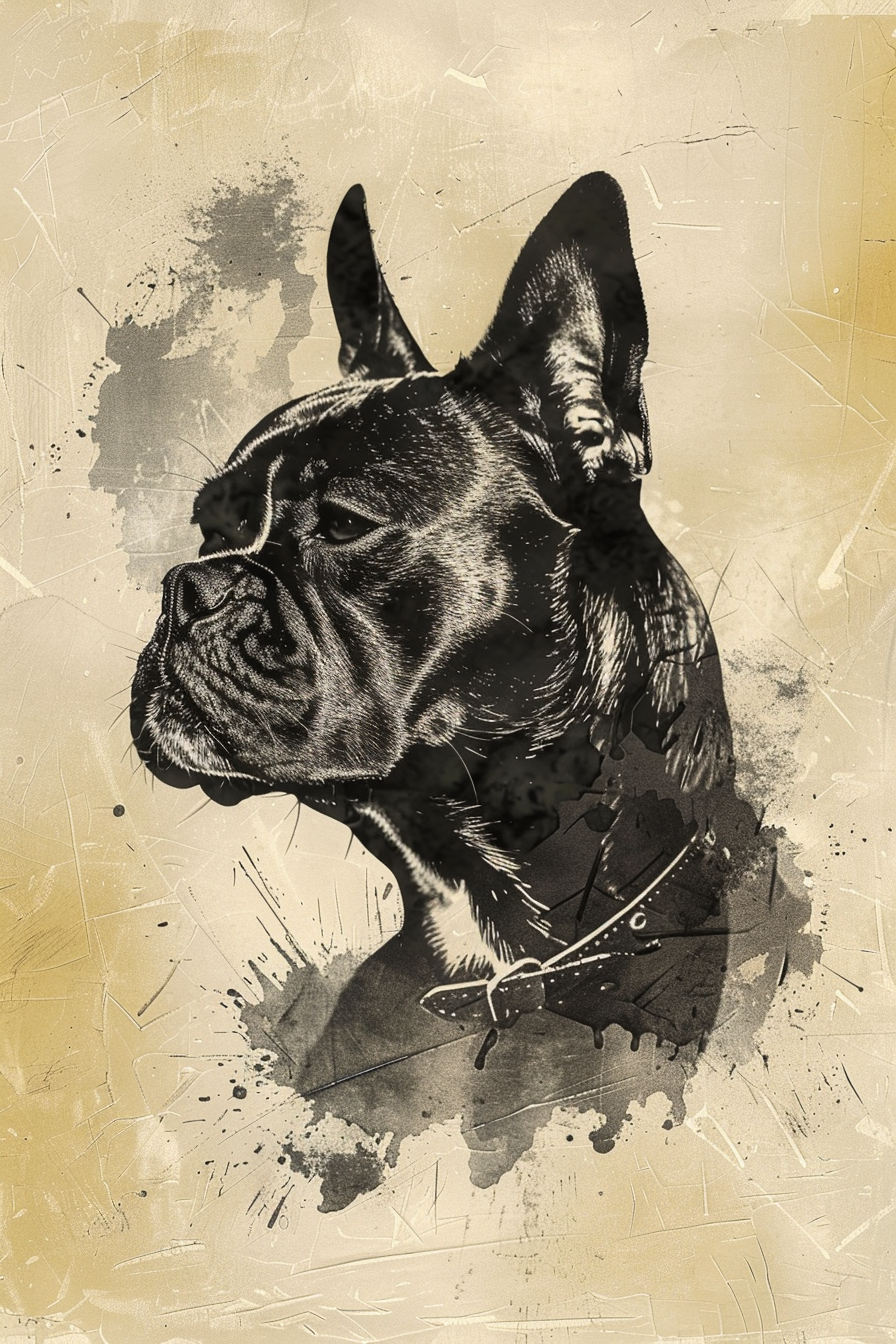 Dog Elvis Presley Portrait