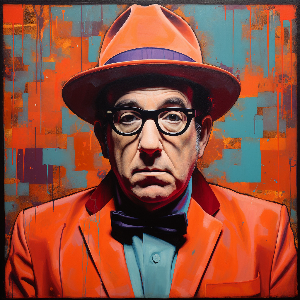 Elvis Costello performing live on stage