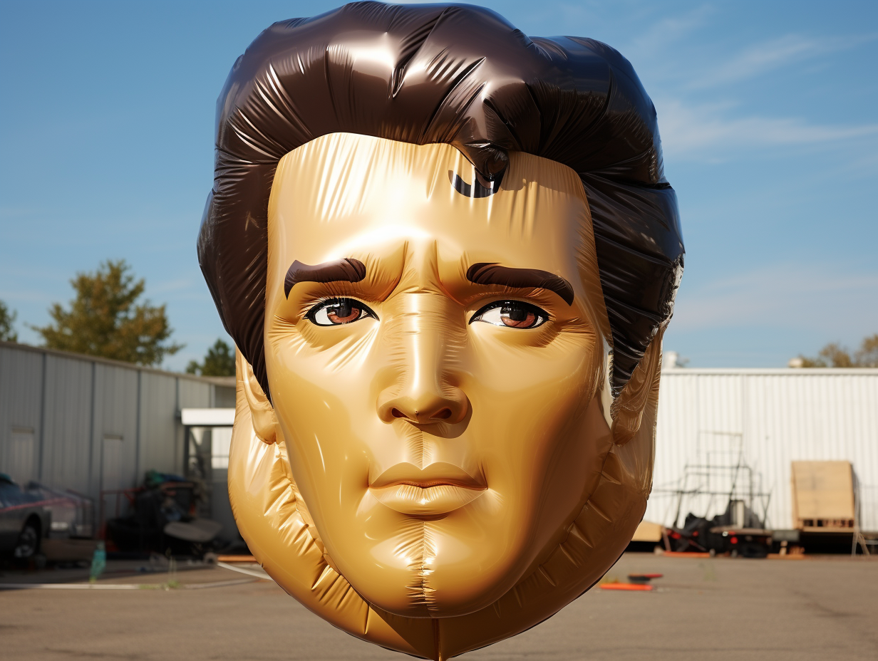 Inflatable Elvis Presley head balloon