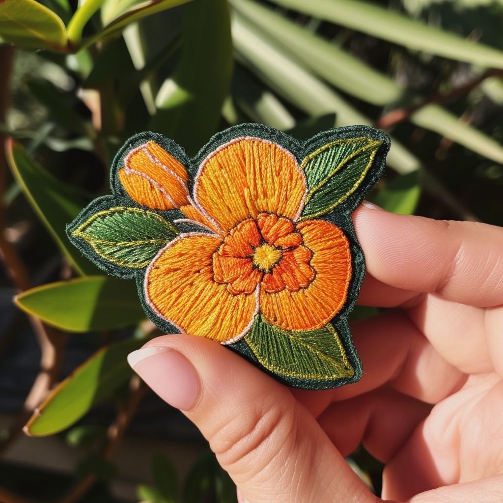 Embroidered patch representing Palestine